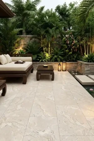 Marque Carrelage antidérapant Provenza Bone 60x120 – Travertin beige ivoire